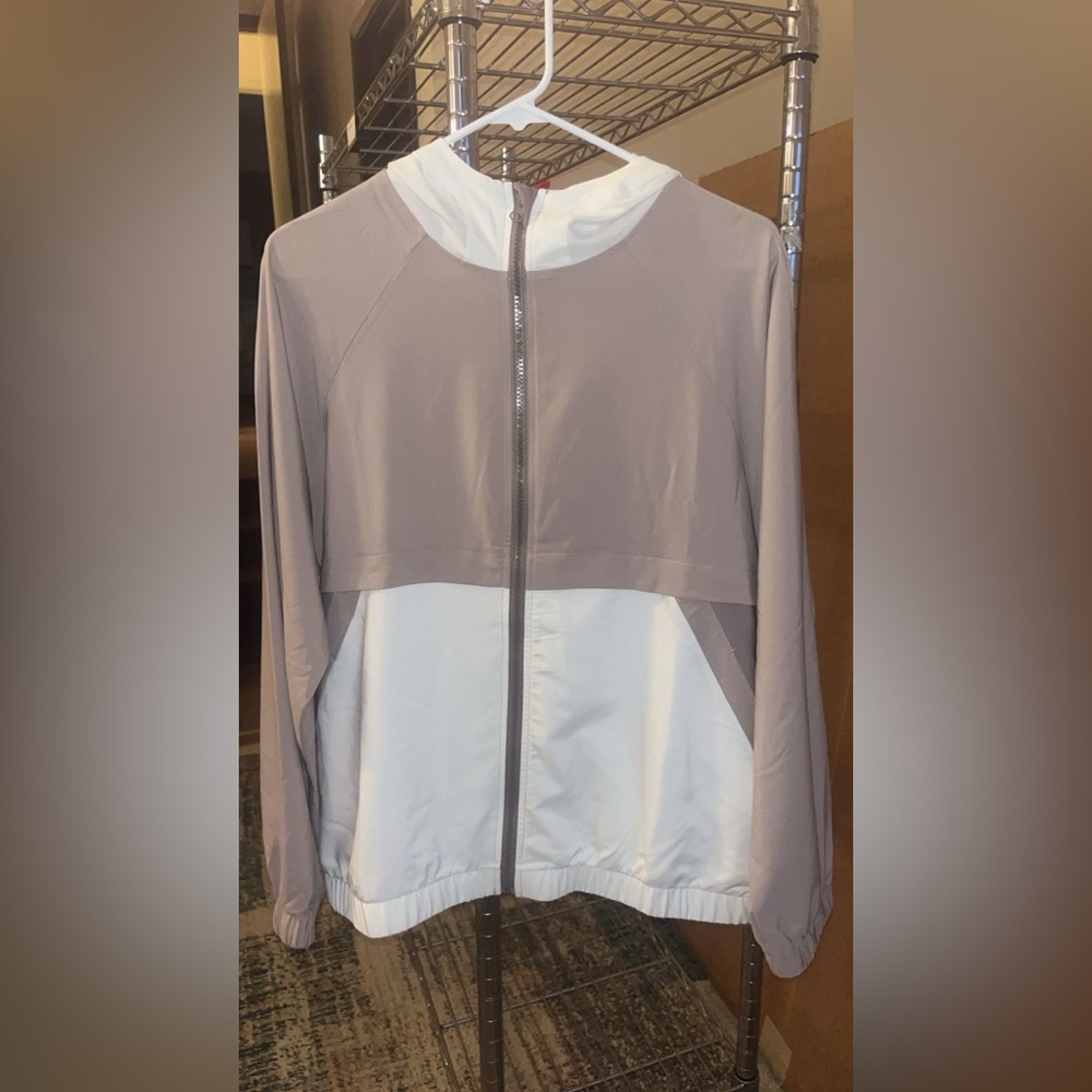 Women's Two-Tone Jacket khaki & white